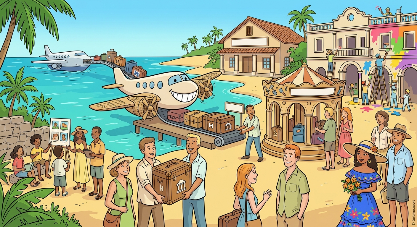 Hilton aterriza en Samaná, impuesto aéreo, Bayahíbe, Mitur remoza Alcázar de Colón y plan de inglés